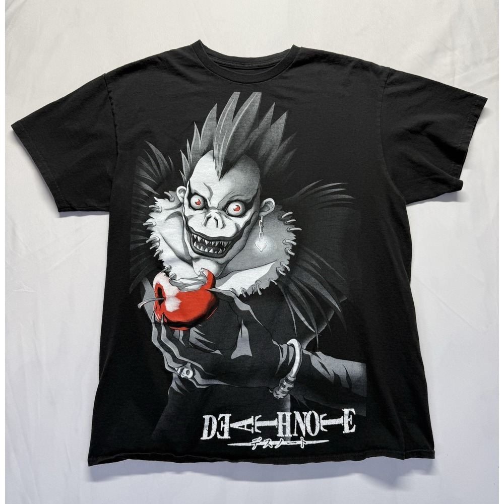 Death Note Ryuk Anime Graphic T-Shirt Black Size L Licensed Manga Tee